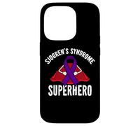 Carcasa para iPhone 14 Pro Síndrome de Sjögren, superhéroe, Guerrero, Luchador, Cinta Morada