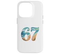 Carcasa para iPhone 14 Pro Six SSix Seven Beach Summer Waves Diversión Niñas Niños Hombres