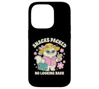 Carcasa para iPhone 14 Pro Snacks Llenos Sin Mirar Atrás Gato Vacaciones Viajero
