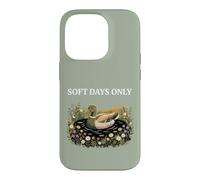Carcasa para iPhone 14 Pro Soft Days Only Cute Duck Pond Cozy Nature Cottagecore Calma