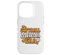 Carcasa para iPhone 14 Pro Softball Mama Era Retro Groovy Baseball Mom Vibes Love Cute