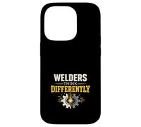 Carcasa para iPhone 14 Pro Soldador Humor Soldador Identidad Soldadura Vida Orgullo Metalúrgico