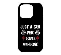 Carcasa para iPhone 14 Pro Sólo un Tipo Que ama Mahjong Azulejos Juego Chino Mah Jongg