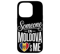 Carcasa para iPhone 14 Pro Someone In Moldova Loves Me Moldovan Heart Flag