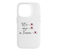 Carcasa para iPhone 14 Pro Somos un Equipo Lindo Regalo tipográfico Escrito a Mano