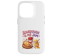 Carcasa para iPhone 14 Pro Sourdough Is My Jam Funny Baking for Women Bakers Moms