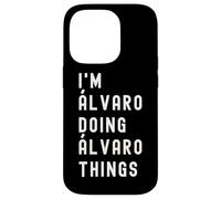 Carcasa para iPhone 14 Pro Soy Álvaro Haciendo Cosas de Álvaro