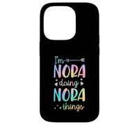 Carcasa para iPhone 14 Pro Soy Nora Doing Nora Things Nombre Personalizado