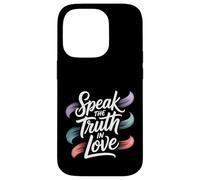 Carcasa para iPhone 14 Pro Speak The Truth In Love Amable honestidad fe -