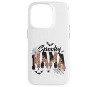 Carcasa para iPhone 14 Pro Spooky Mama Leopard Print Ghost Halloween Design