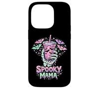 Carcasa para iPhone 14 Pro Spooky Mama Pastel Goth Skeleton Hand Café Mama para Halloween