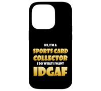 Carcasa para iPhone 14 Pro Sports Card Collector Idgaf Rare Basketball Card Collections