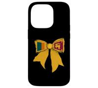 Carcasa para iPhone 14 Pro Sri Lanka Sri Lanka Bandera del Orgullo Chica Coqueta Lazo Cinta