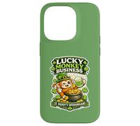 Carcasa para iPhone 14 Pro St Paddy's Shenanigan Lucky Monkeys Irish Monkey Monkey Punch