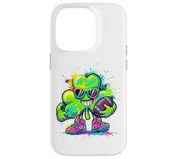 Carcasa para iPhone 14 Pro St Patricks Day Clover Football Vibes