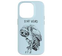 Carcasa para iPhone 14 Pro Stay Weird Owl: Divertido Diseño de Pájaro Búho con Aspecto