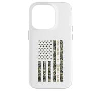 Carcasa para iPhone 14 Pro Strait Watch USA American Flag Camouflage Distressed Style