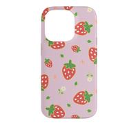 Carcasa para iPhone 14 Pro Strawberry Floral Garden Cottagecore Aesthetic