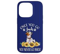 Carcasa para iPhone 14 Pro Sunflowers JRT Dog Lover Once You Go Jack Never Back