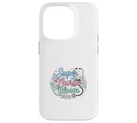 Carcasa para iPhone 14 Pro Super Nurse Bloom Tema Médico Floral
