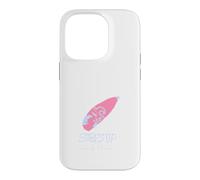 Carcasa para iPhone 14 Pro Surf's Up Mano Dibujado Rosa Surfboard Ocean