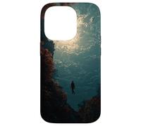 Carcasa para iPhone 14 Pro Surrealista Ascension - Figura Flotante Cielo Luminoso diseño artístico