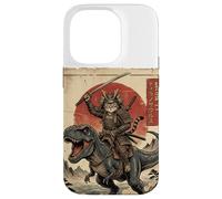 Carcasa para iPhone 14 Pro T-Rex Dinosaurio Gato Japonés Puesta de Sol Dino Japón