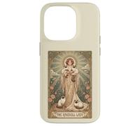 Carcasa para iPhone 14 Pro Tarot The Ragdoll Lady Art Nouveau para Amantes de Gatos