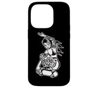 Carcasa para iPhone 14 Pro Tatuado Skater Girl Blackwork