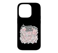 Carcasa para iPhone 14 Pro Teacher Introvert Graded Paper Over People
