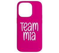 Carcasa para iPhone 14 Pro Team MIA Girls Nombre Deportes Hija Nieta Mamá