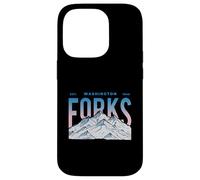 Carcasa para iPhone 14 Pro Tenedores Washington Mountain Senderismo Vintage Viajes al Aire Libre