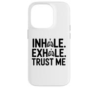 Carcasa para iPhone 14 Pro Terapeuta respiratorio - Inhala - Exhala - Confía en mí