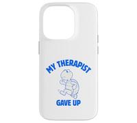 Carcasa para iPhone 14 Pro Terapia Divertida de Tortugas Humor Conciencia Mental