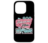 Carcasa para iPhone 14 Pro The Fifties 1950s Car Music Checkerboard Rockabilly Sock Hop