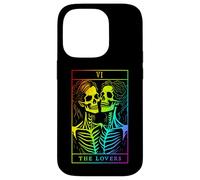 Carcasa para iPhone 14 Pro The Lovers Tarot Card Oculto Goth Lesbianas Esqueleto Halloween