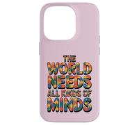 Carcasa para iPhone 14 Pro The World Needs All Kinds of Minds Puzzle Autism Awareness