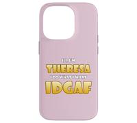 Carcasa para iPhone 14 Pro Theresa Joke Idgaf Meme Cute Halloween Costume For Theresas