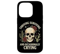 Carcasa para iPhone 14 Pro Thriving Surviving and Occasionally Crying