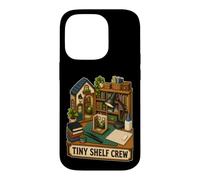 Carcasa para iPhone 14 Pro Tiny Shelf Crew Miniatura Estantería de Libros, Pequeña Mesa