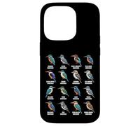 Carcasa para iPhone 14 Pro Tipos de Martín Pescador - Martín Pescador Especies Ornitología Aves