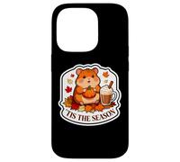 Carcasa para iPhone 14 Pro Tis The Season Hámster Otoño Otoño Calabaza Especias Hojas