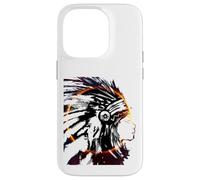 Carcasa para iPhone 14 Pro Tocado Eclipse Arte Tradicional Indio Nativo Americano