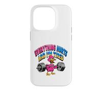 Carcasa para iPhone 14 Pro Todo me Duele, Estoy Cansado, Divertido Pato de Gimnasio
