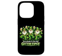 Carcasa para iPhone 14 Pro Todos en el Pub Gettin Tipsy St Patricks Day Gnomos