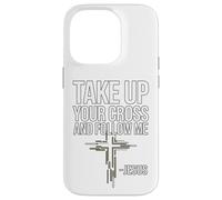 Carcasa para iPhone 14 Pro Toma tu Cruz y sígueme: Jesús