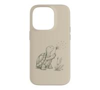 Carcasa para iPhone 14 Pro Tortuga Lovers Soplando Diente de León Naturaleza Cottagecore Gráfico