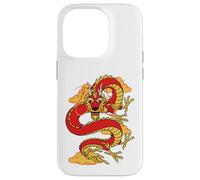 Carcasa para iPhone 14 Pro Traditional Zodiac Lucky Red Oriental Chinese Dragon