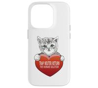 Carcasa para iPhone 14 Pro Trap Neuter Return (TNR) The Humane Solution, corazón de Gato, Amor