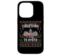 Carcasa para iPhone 14 Pro Travel To Kyoto Japón Pagoda Christmas Ugly Xmas Sweater